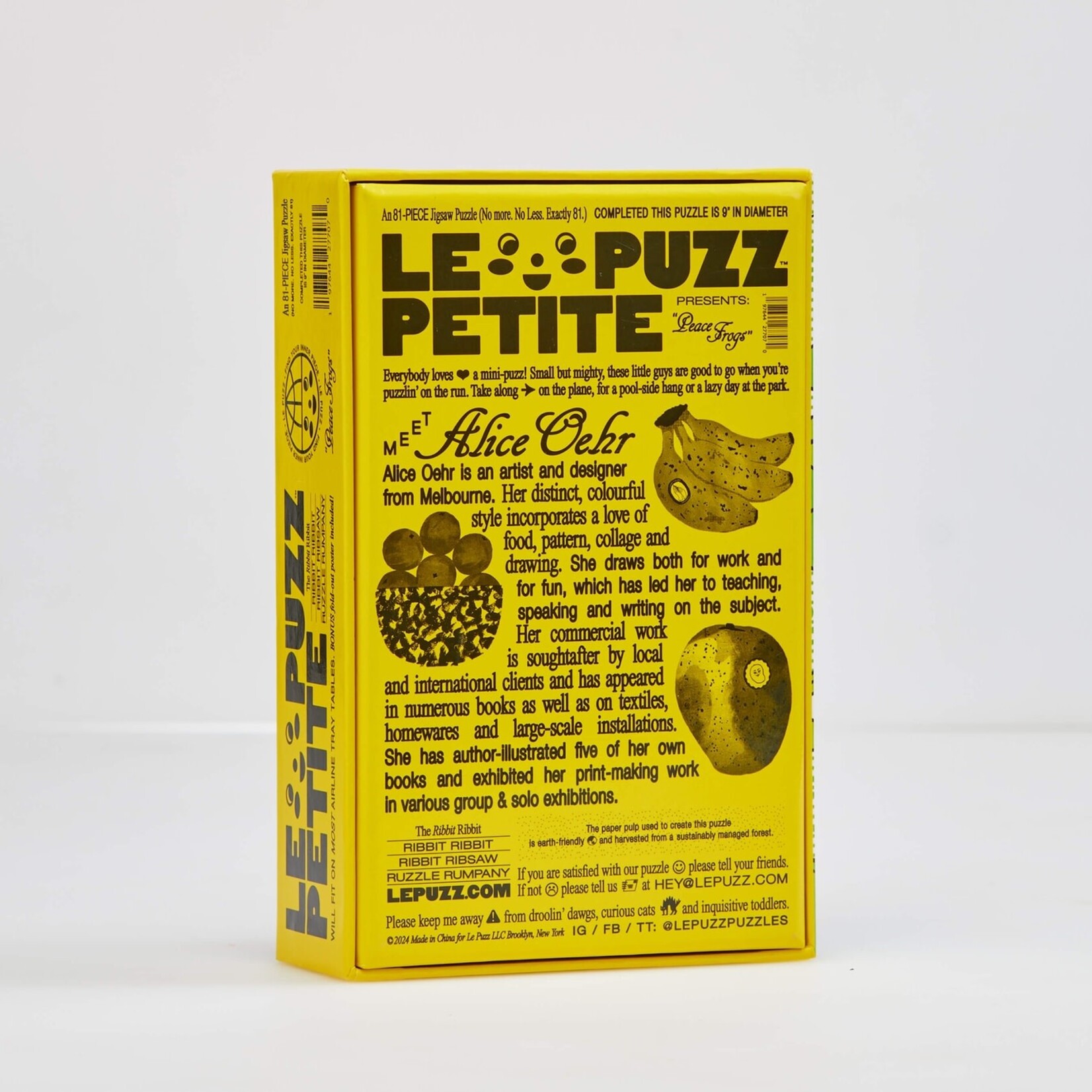 Le Puzz Peace Frogs Petite Puzzle