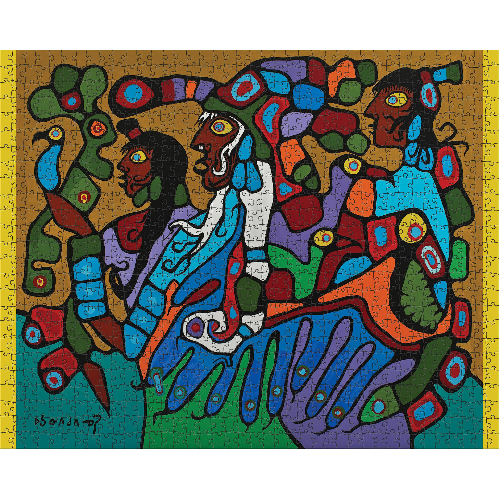 Pomegranate Norval Morrisseau: Shaman and Disciples 1000 Piece Jigsaw Puzzle