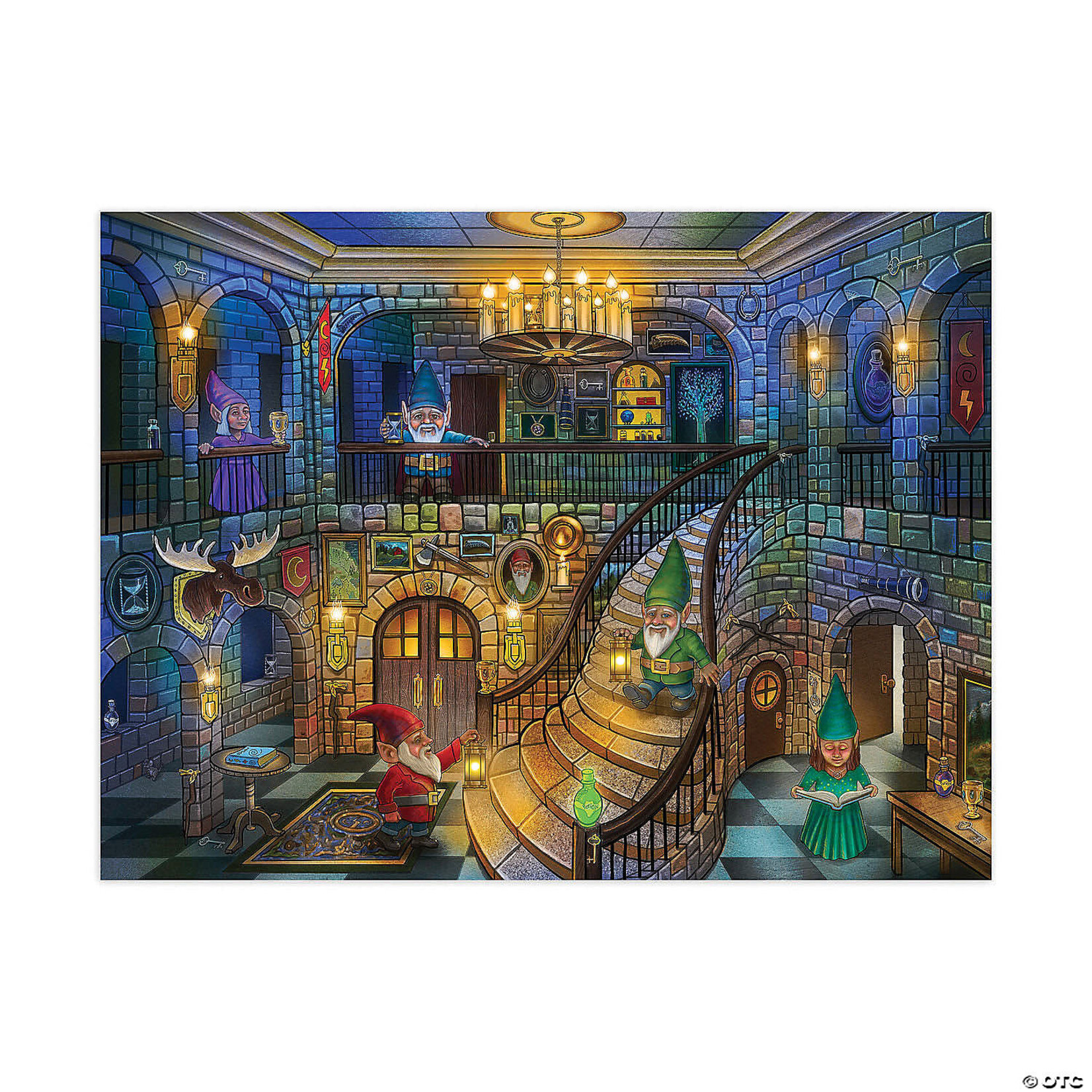 Peaceable Kingdom Gnomes at Night: A Seek & Find Glow Puzzle