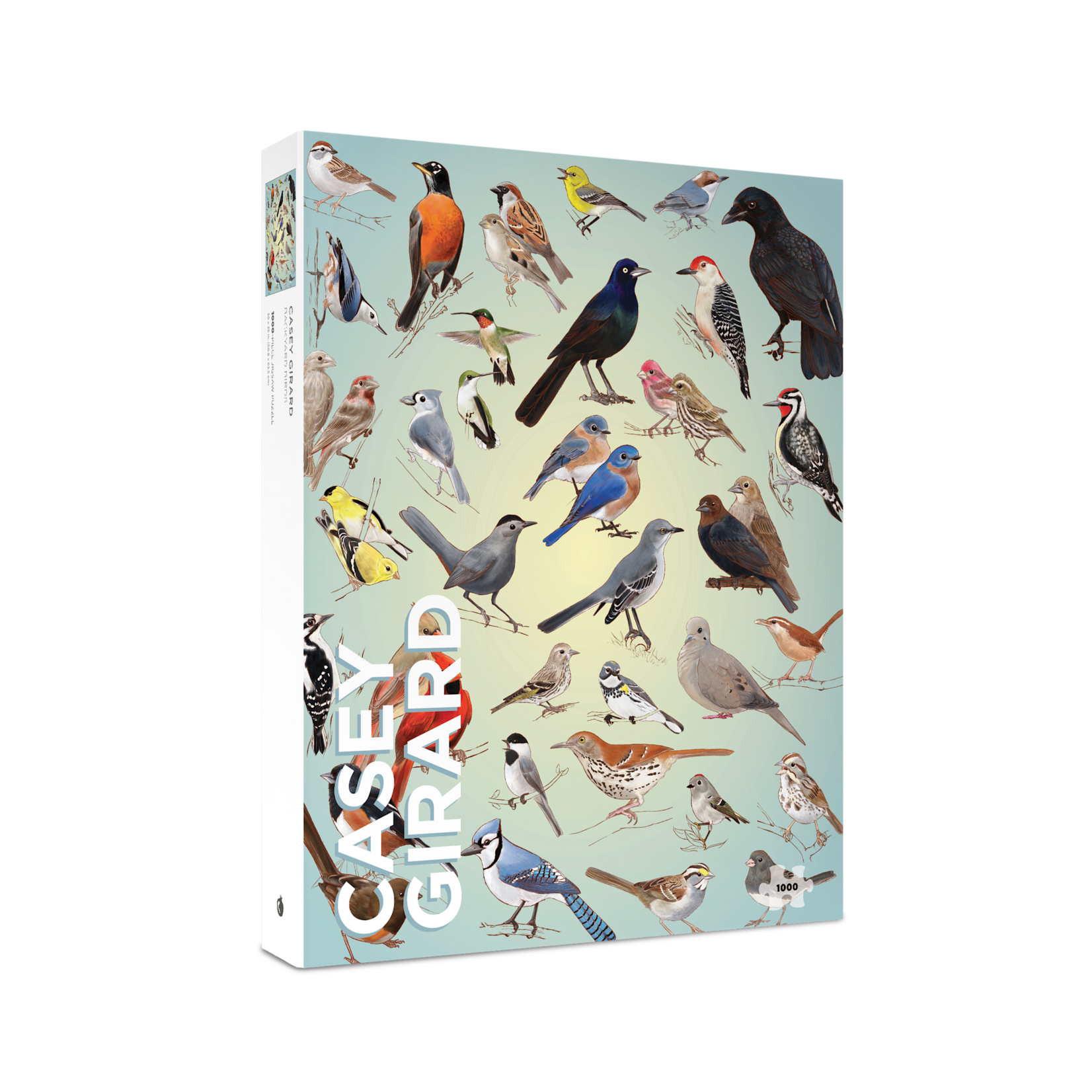 Pomegranate Casey Girard: Backyard Birds 1000-Piece Jigsaw Puzzle