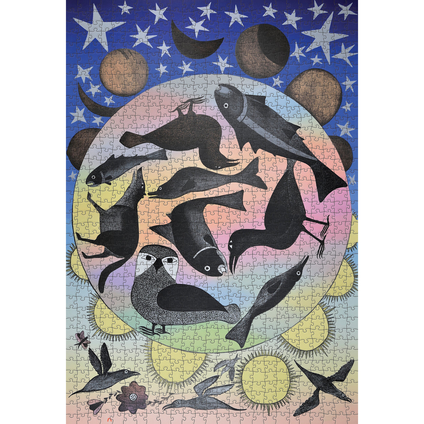 Pomegranate Kenojuak Ashevak: Siilavut, Nunavut 1000-Piece Jigsaw Puzzle