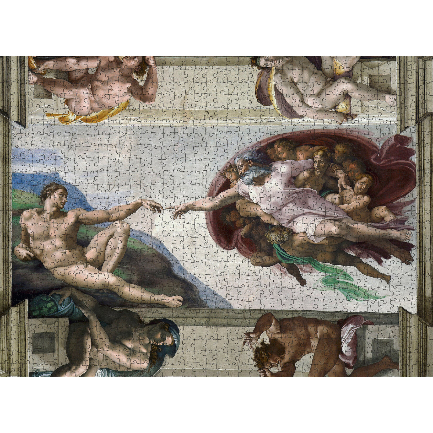 Pomegranate Michelangelo: The Creation of Adam 1000-Piece Jigsaw Puzzle