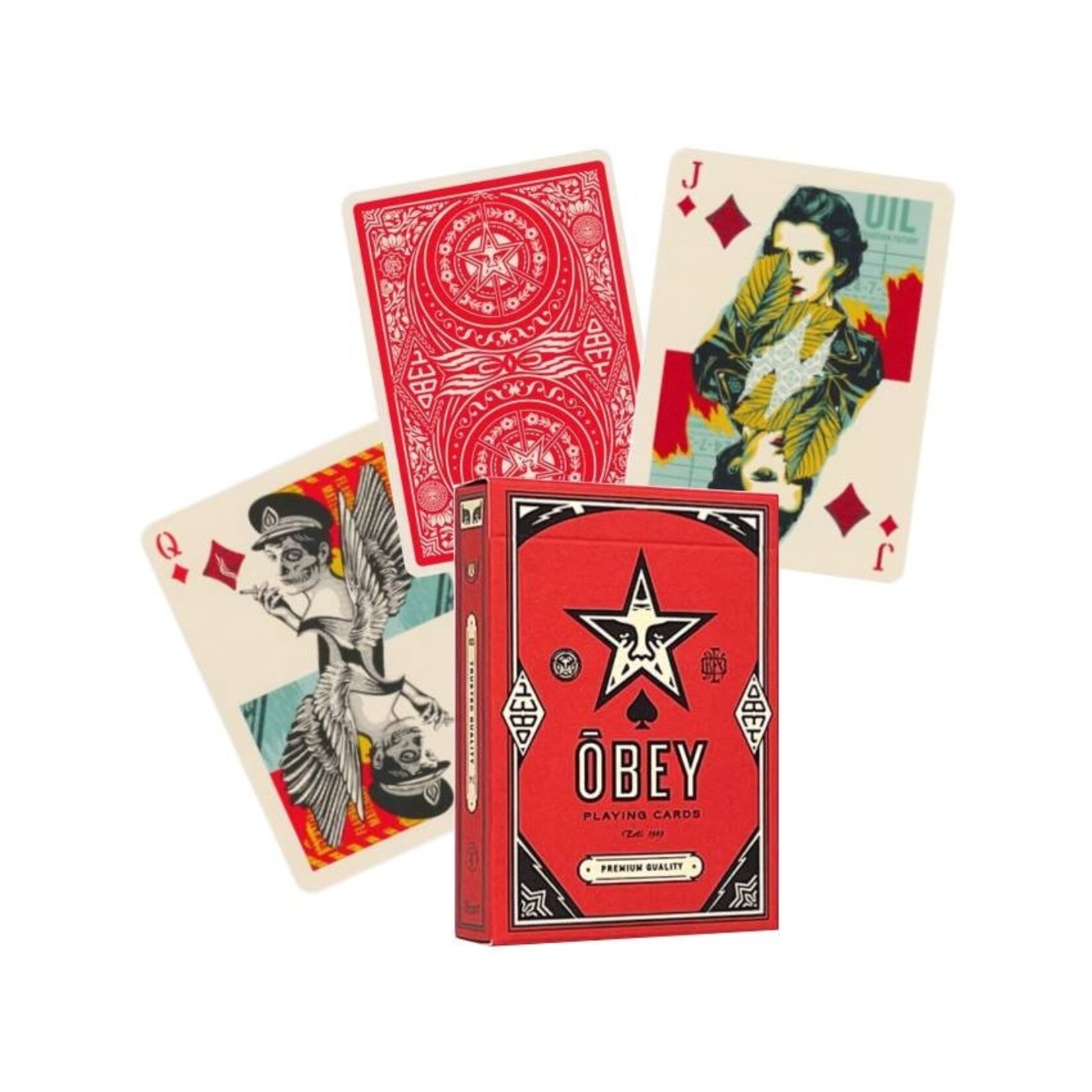 theory11 Obey Playing Cards Red Edition