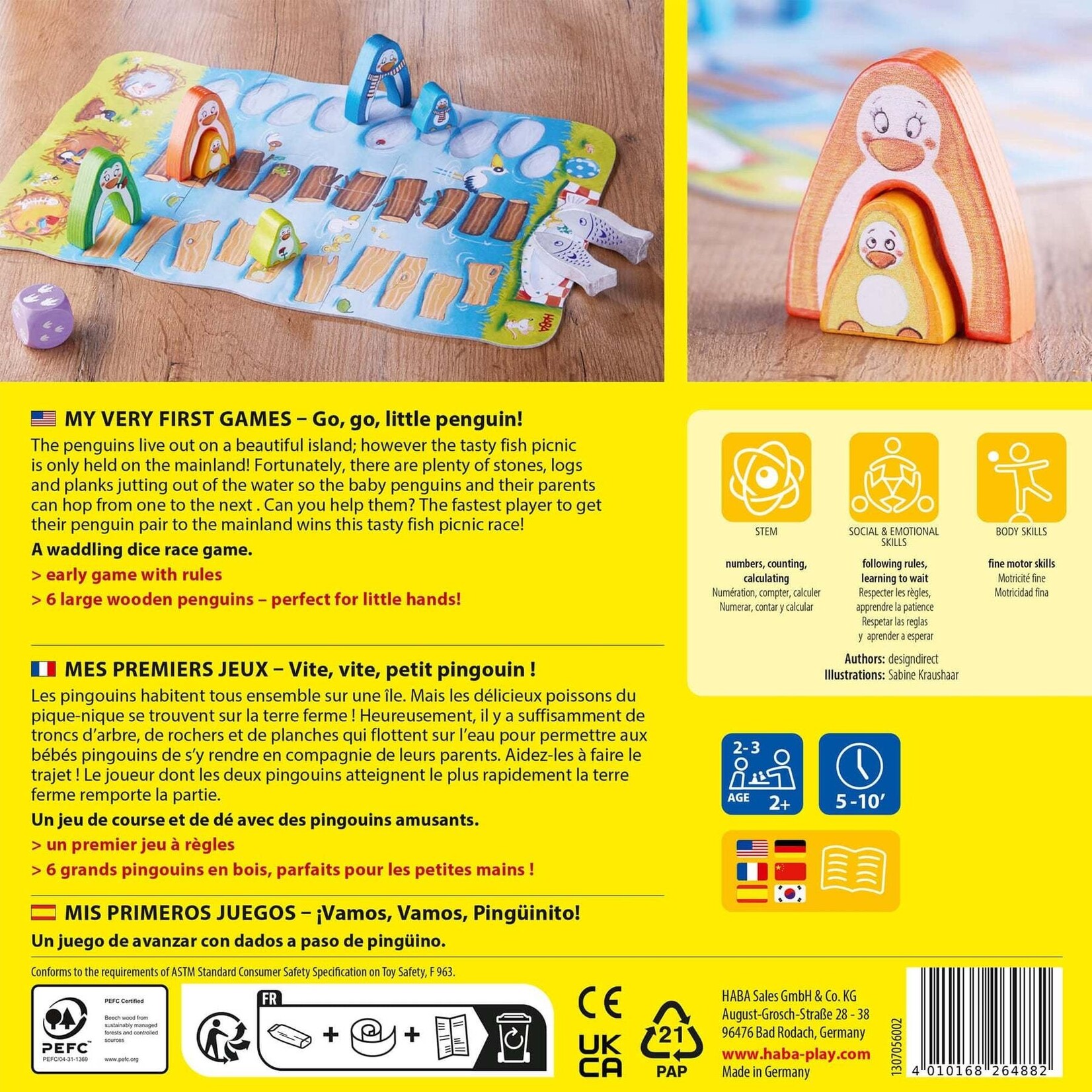 Haba My Very First Games: Go, Go, Little Penguin!