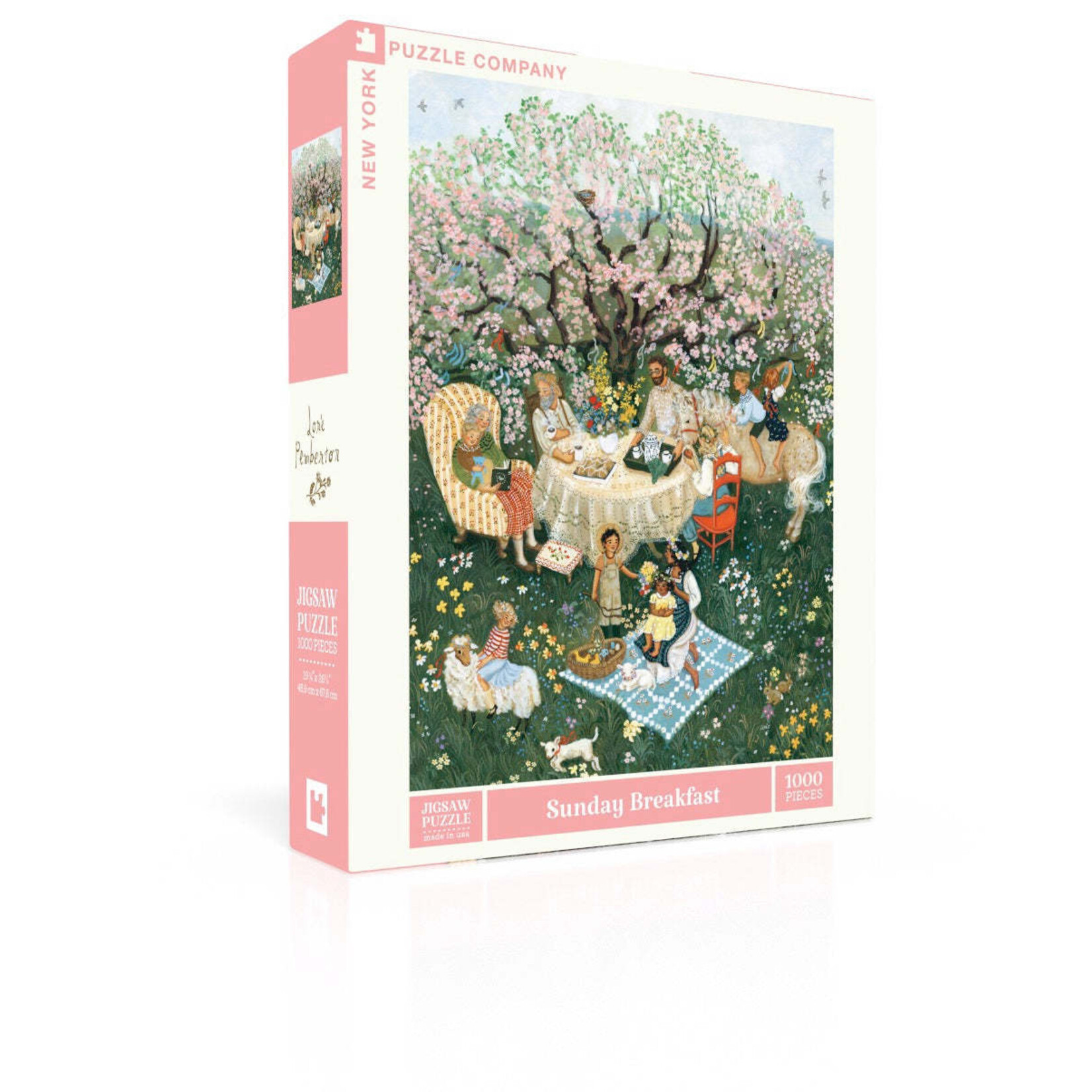 New York Puzzle Co Loré Pemberton - Sunday Breakfast 1000 Piece Puzzle