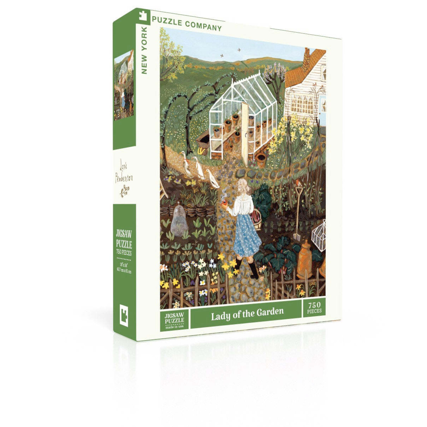 New York Puzzle Co Loré Pemberton - Lady of the Garden 750 Piece Puzzle