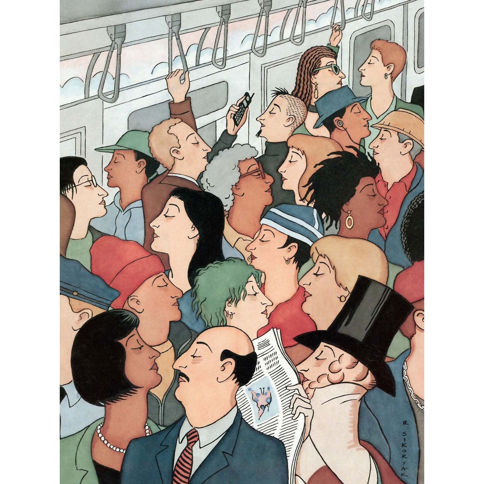 New York Puzzle Co New Yorker, The - Everyone Looks Like Eustace 1000 Piece Jigsaw Puzzle