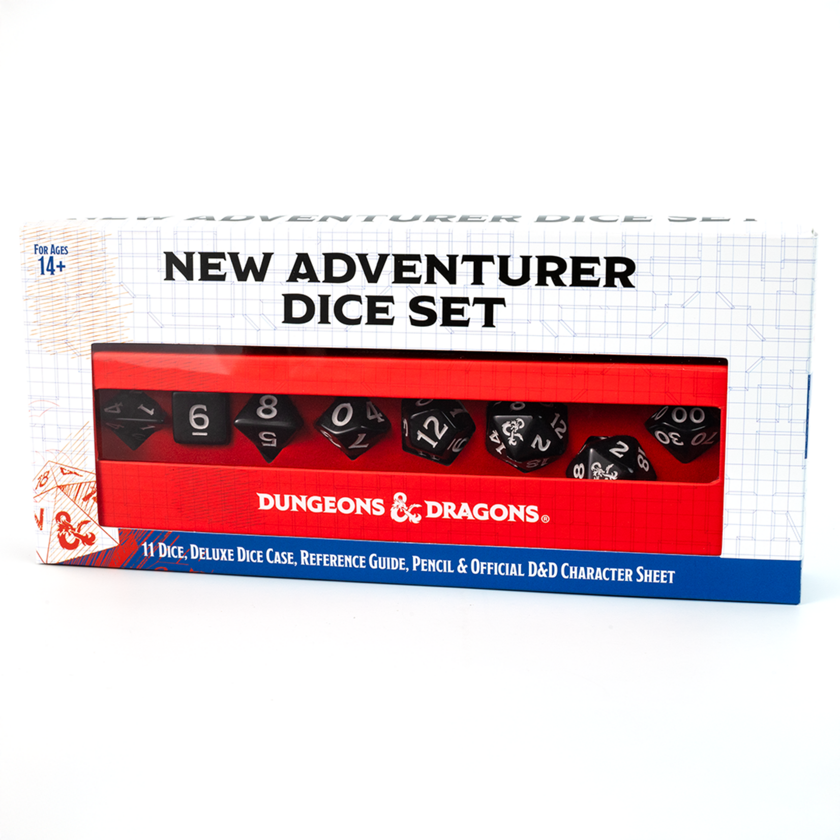 Sirius Dice D&D New Adventurer Set with Black Dice