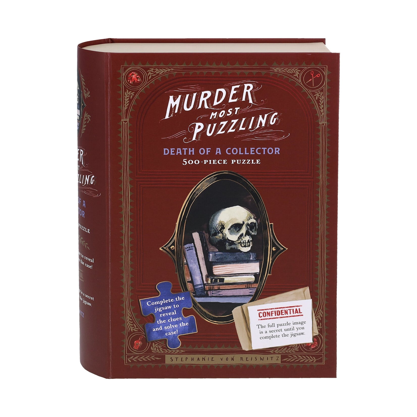 Chronicle Books Murder Most Puzzling Death of a Collector 500 Piece Puzzle