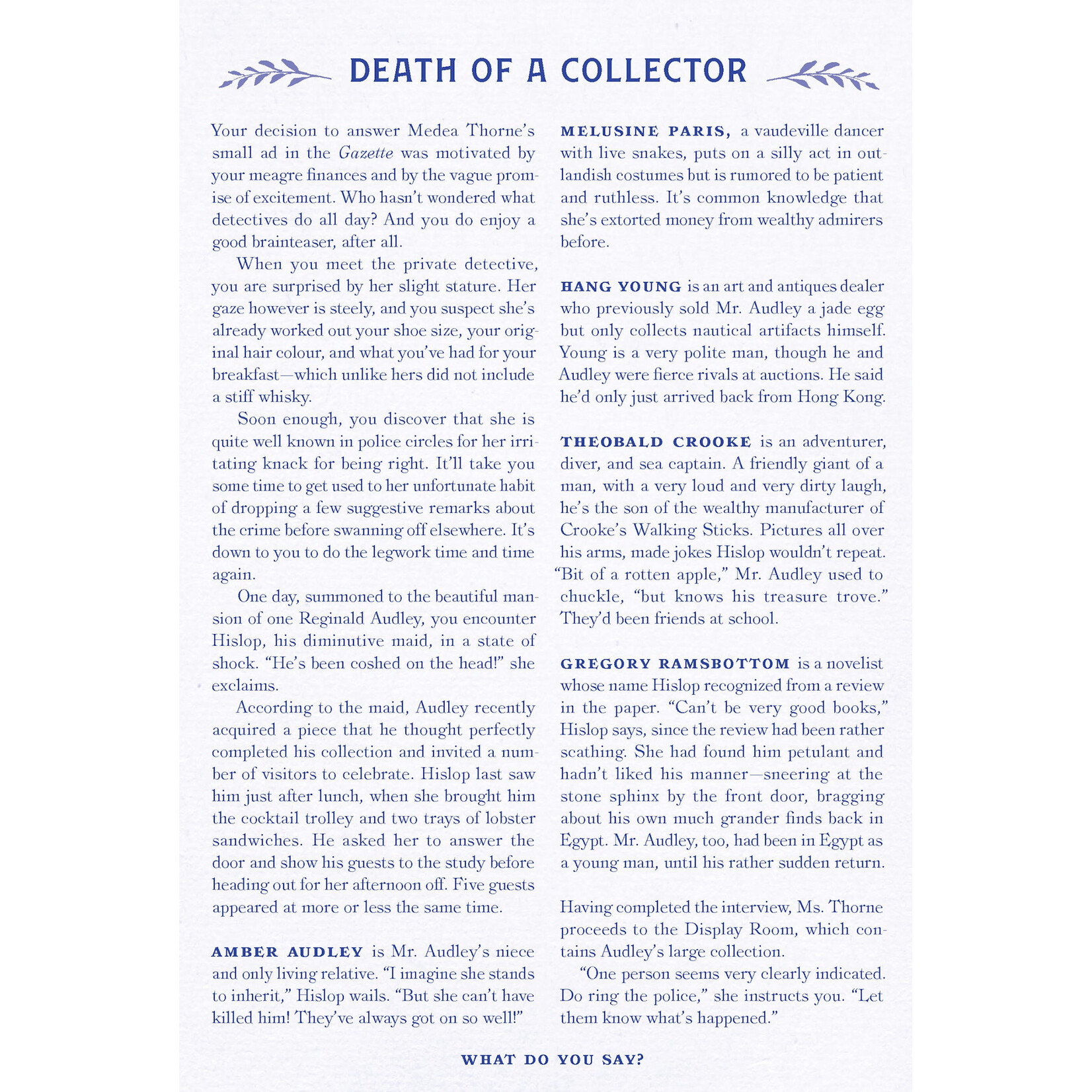 Chronicle Books Murder Most Puzzling Death of a Collector 500 Piece Puzzle