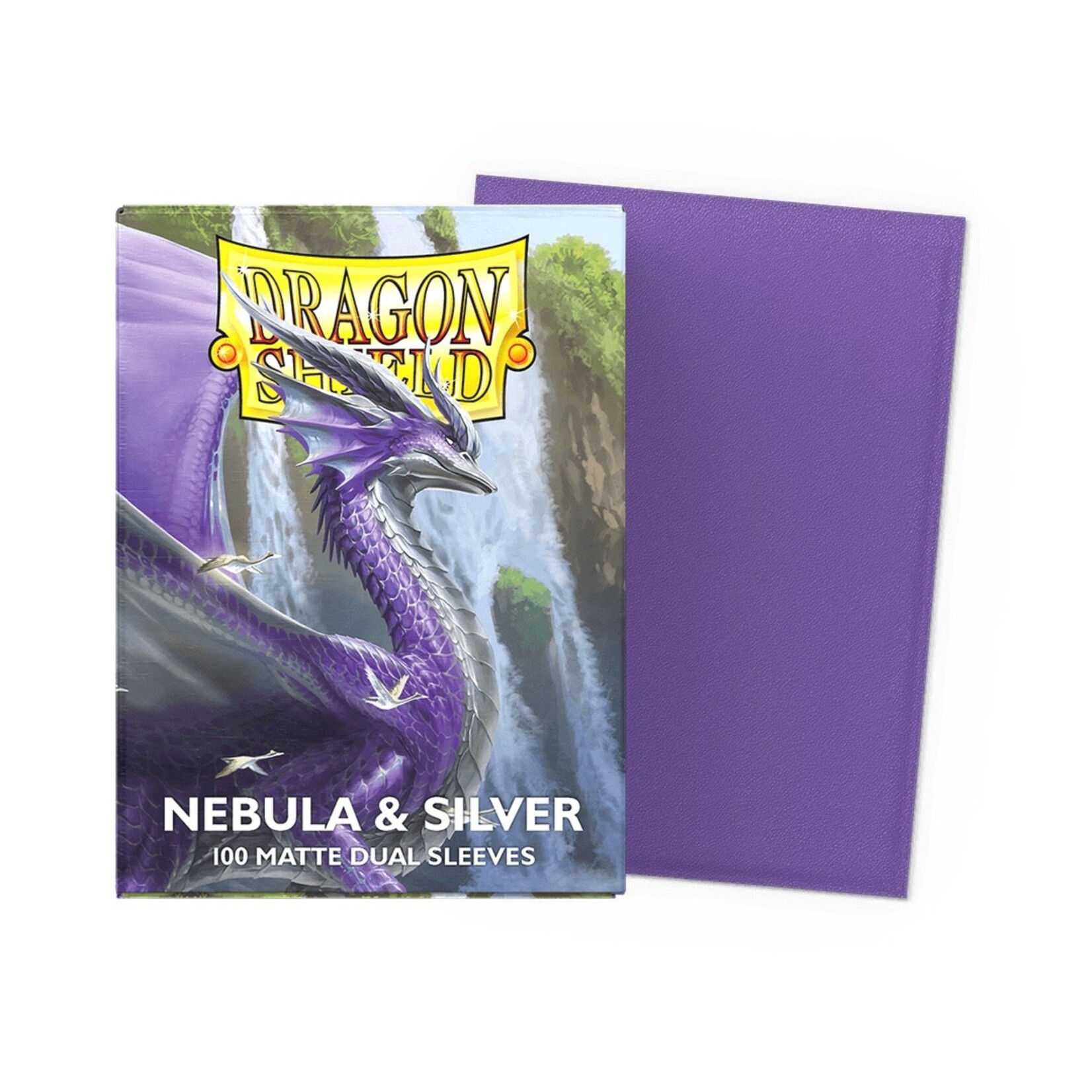 Dragon Shield Standard Size Matte Dual Sleeves - Nebula & Silver (100ct)