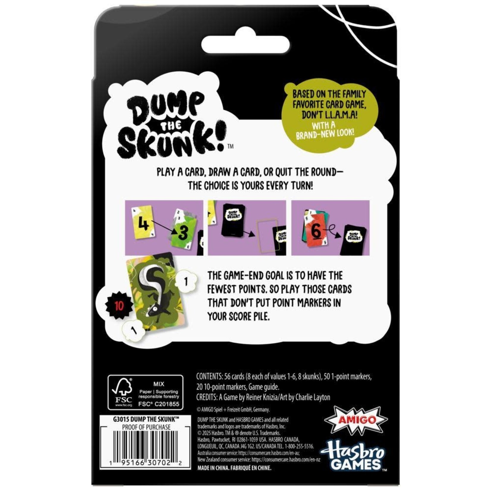 Hasbro Gaming Dump the Skunk!