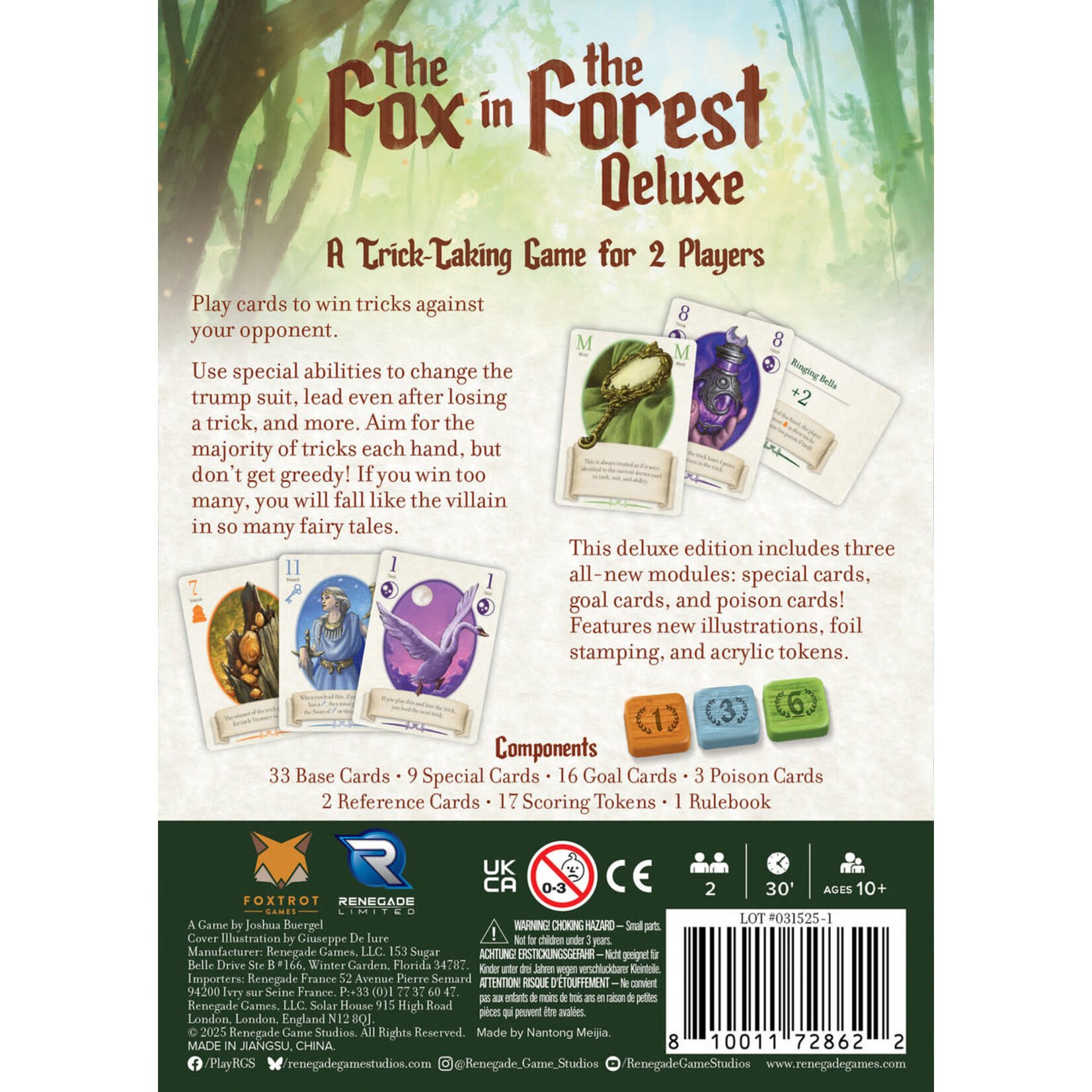 Renegade Game Studios Fox in the Forest Deluxe, The
