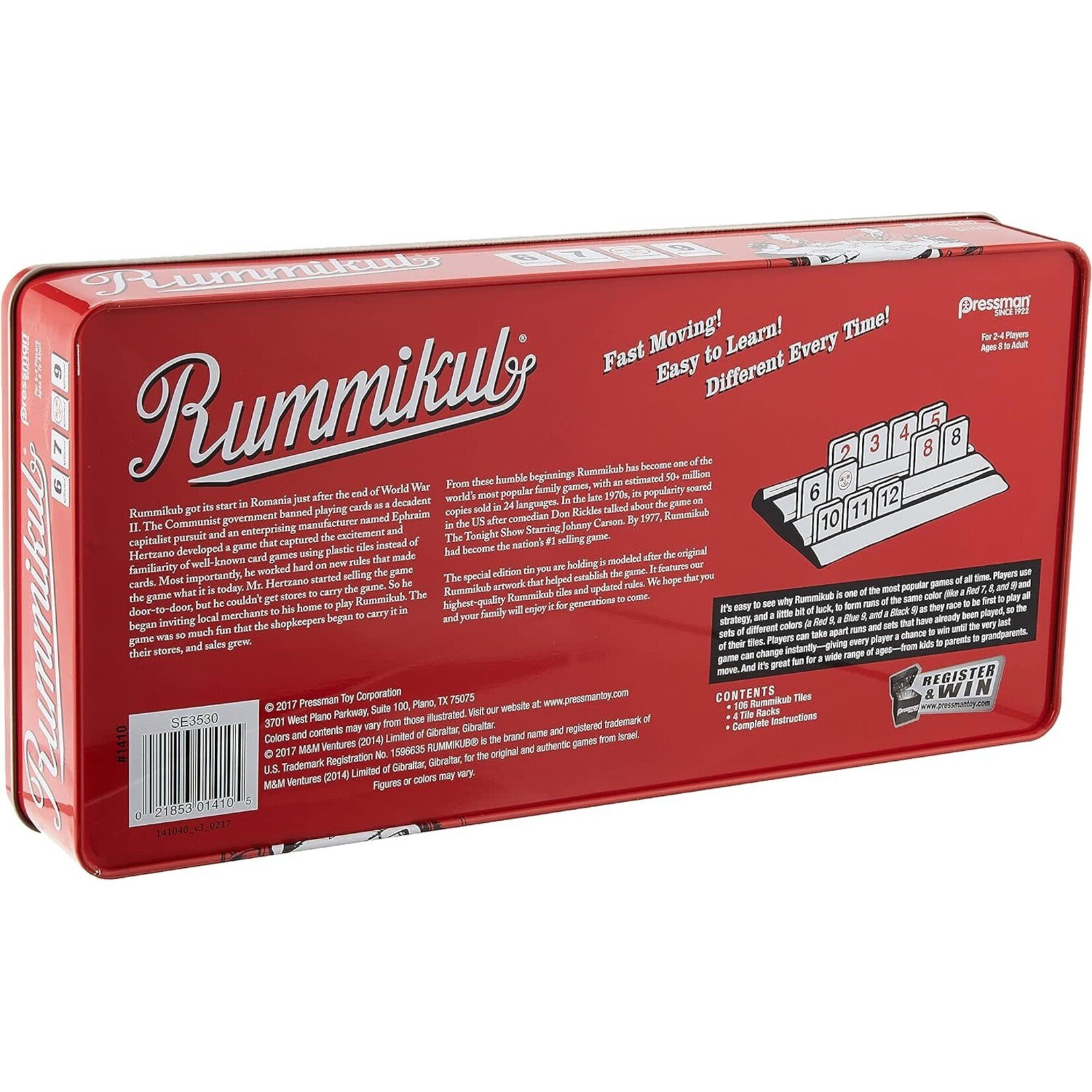 Pressman Rummikub Retro Tin