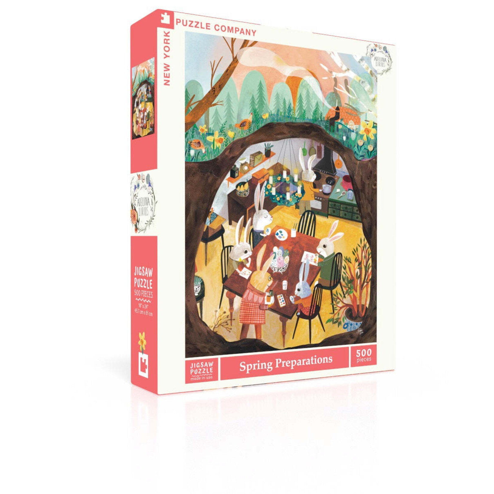 New York Puzzle Co Adelina Lirius - Spring Preparations 500 Piece Puzzle