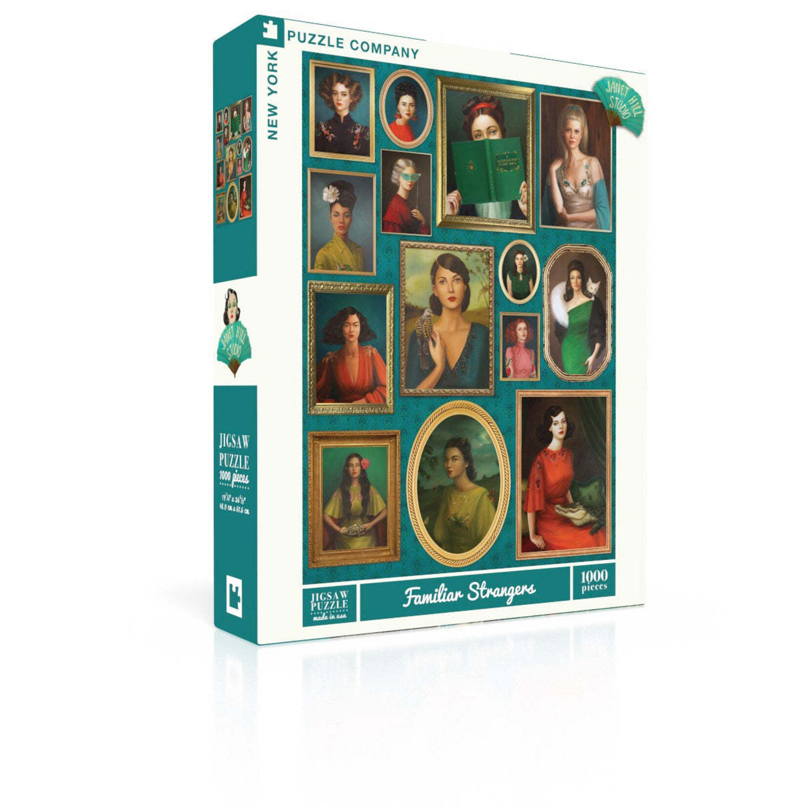 New York Puzzle Co Janet Hill Studio - Familiar Strangers 1000 Piece Puzzle