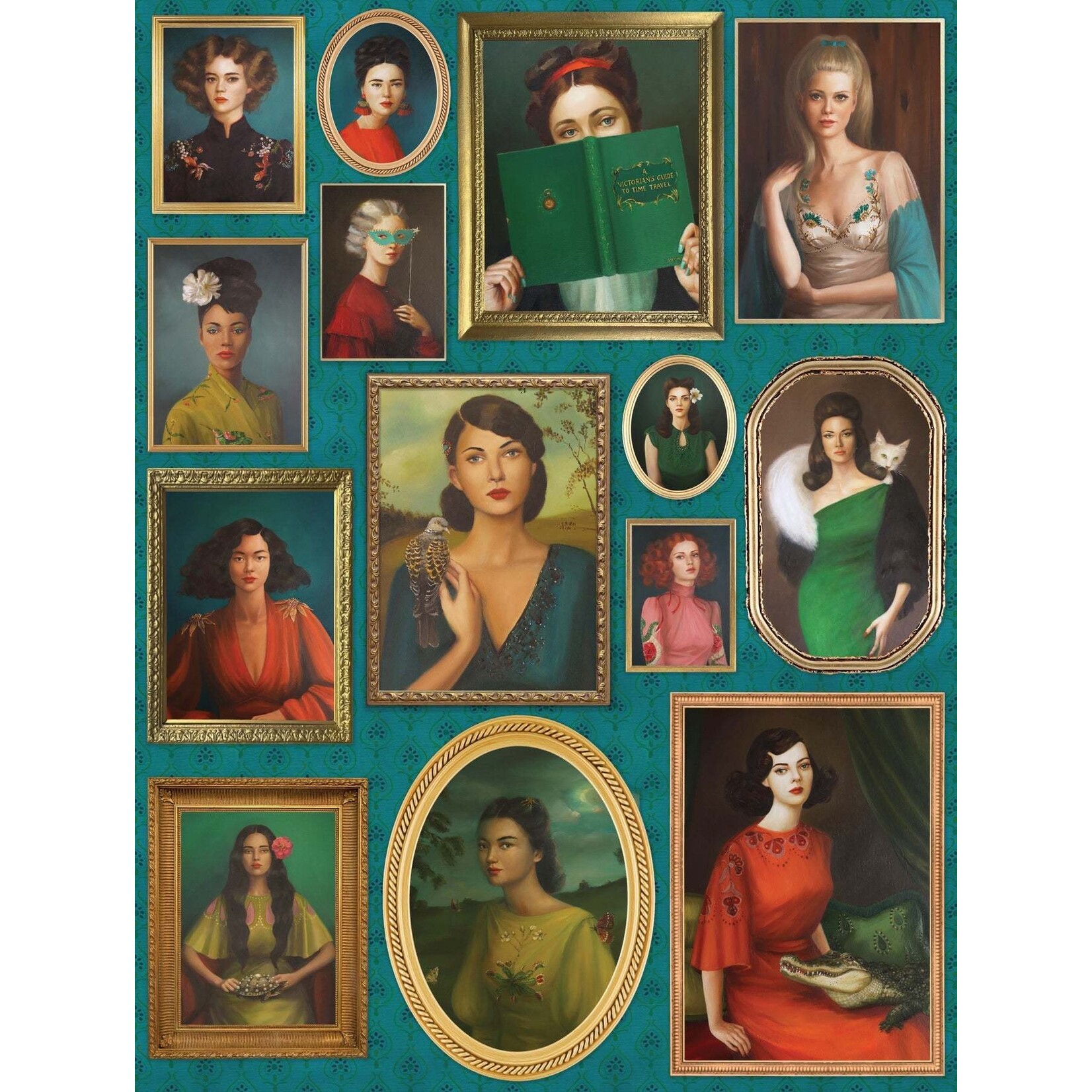 New York Puzzle Co Janet Hill Studio - Familiar Strangers 1000 Piece Puzzle