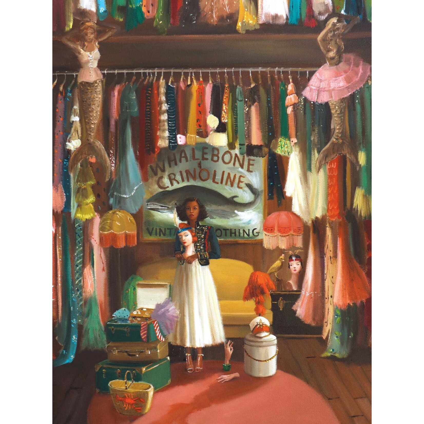 New York Puzzle Co Janet Hill Studio - Whalebone and Crinoline 1000 Piece Puzzle