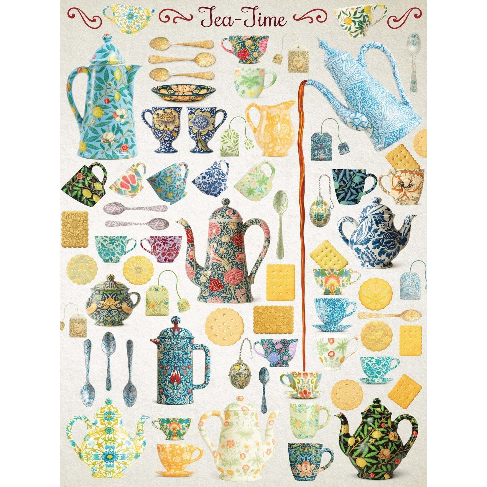 New York Puzzle Co Vintage Collection - Tea Time 1000 Piece Puzzle