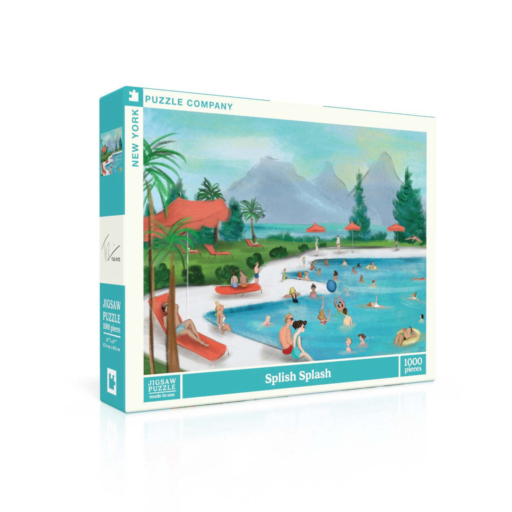 New York Puzzle Co Tug Rice - Splish Splash 1000 Piece Puzzle