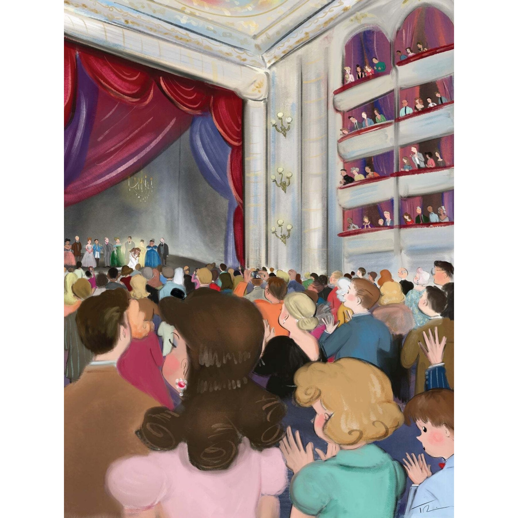 New York Puzzle Co Tug Rice - Standing Ovation 1000 Piece Puzzle