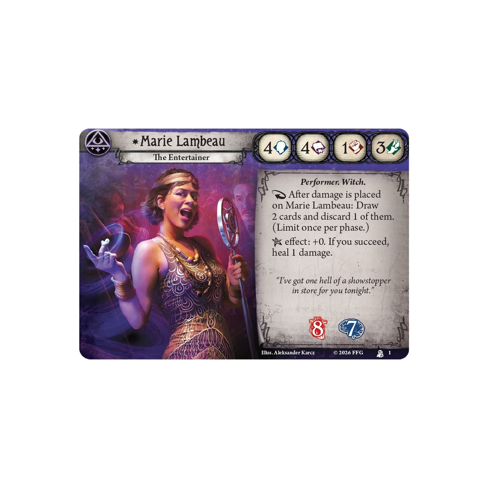 Fantasy Flight Games Arkham Horror: The Card Game Investigator Deck - Marie Lambeau