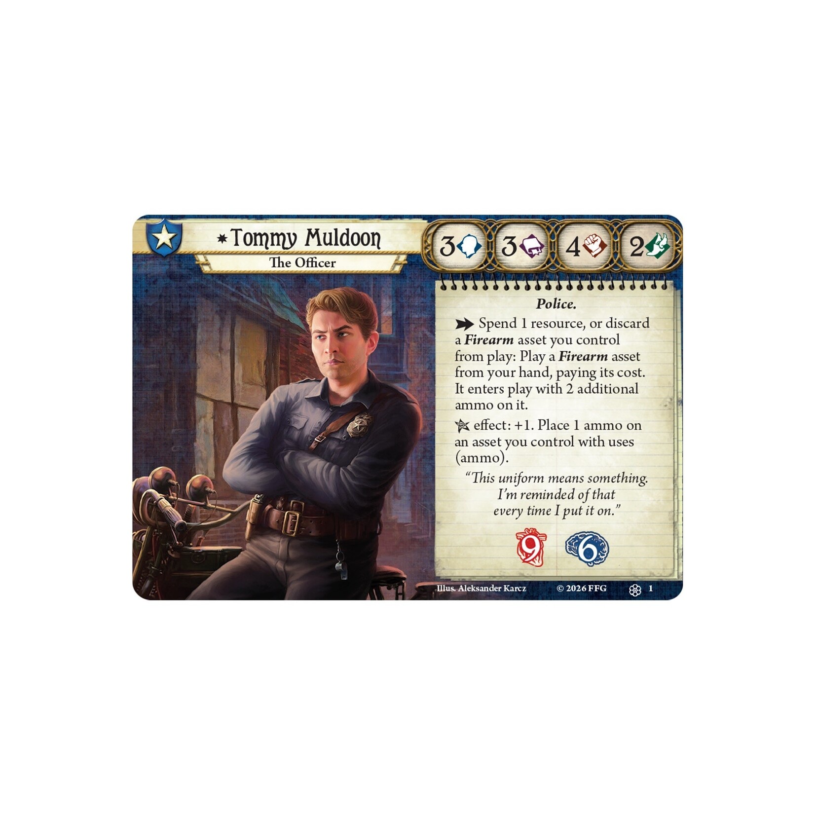 Fantasy Flight Games Arkham Horror: The Card Game Investigator Deck - Tommy Muldoon