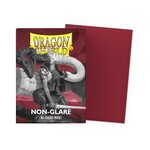 Dragon Shield Standard Size Non-Glare Matte Sleeves - Blood Red (100ct)