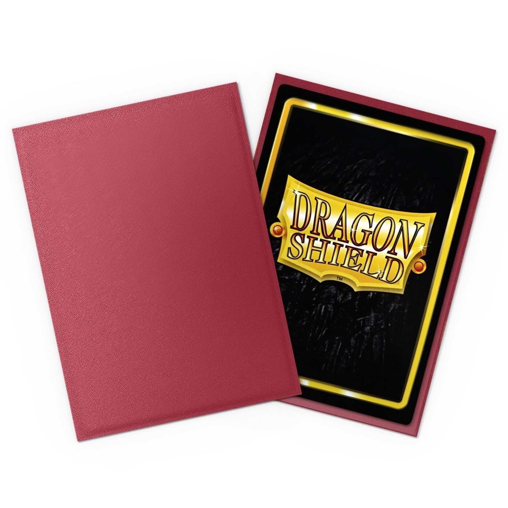 Dragon Shield Standard Size Non-Glare Matte Sleeves - Blood Red (100ct)