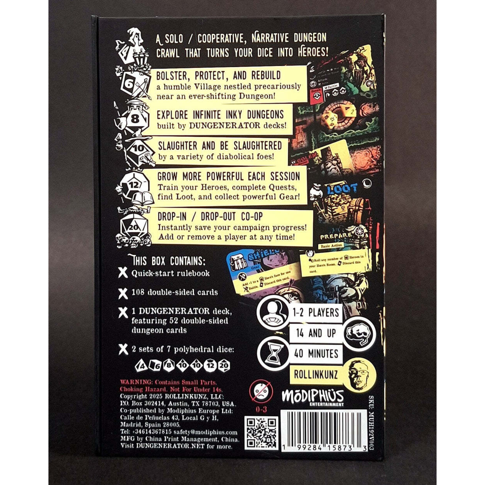 Modiphius DUNGENERATOR, The : DIE in a Dungeon