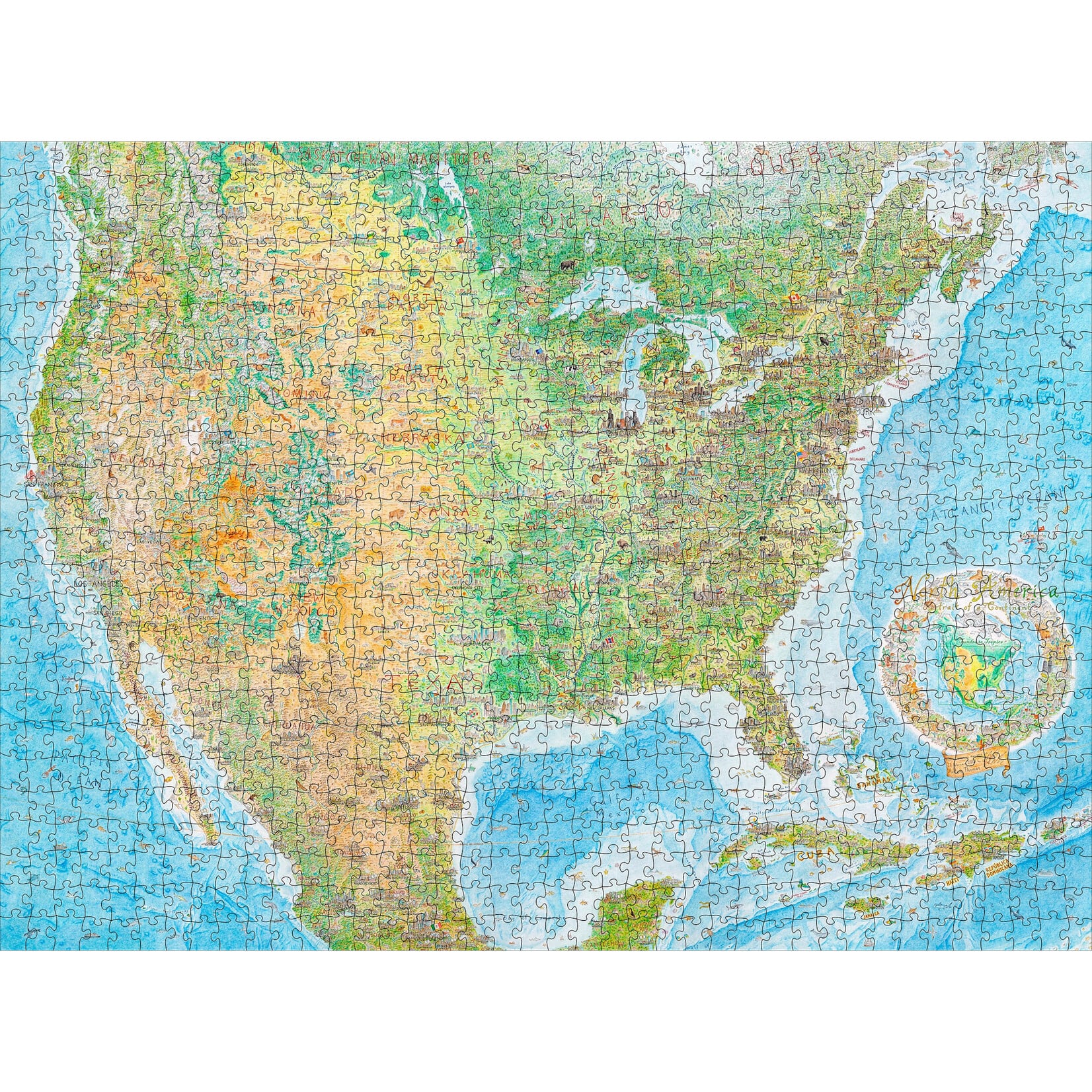 Pomegranate Anton Thomas: North America: Tundra to Tropics 1000-Piece Jigsaw Puzzle