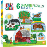 Masterpieces Puzzles World of Eric Carle - Farm Fun 6 Shaped Puzzles