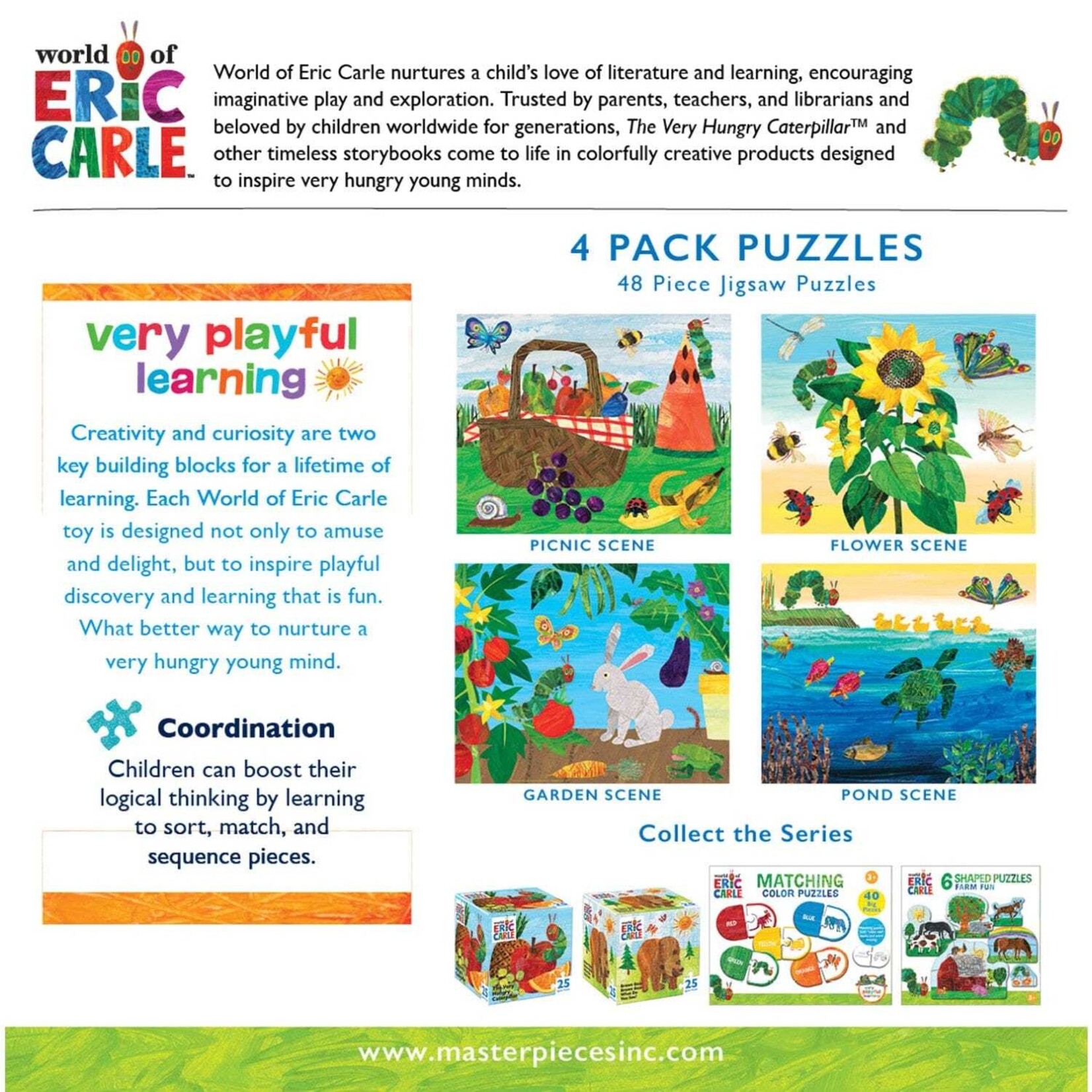 Masterpieces Puzzles World of Eric Carle - 4 Pack Puzzles 48 Pieces