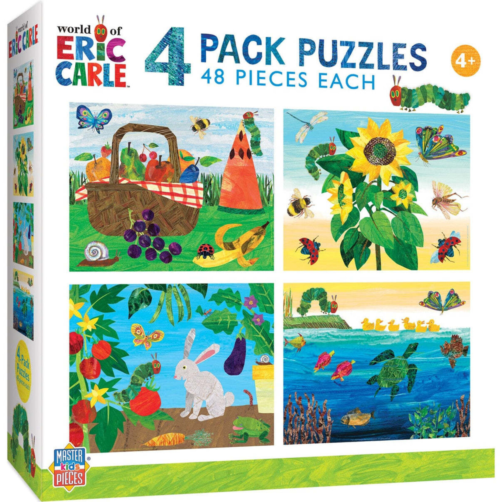 Masterpieces Puzzles World of Eric Carle - 4 Pack Puzzles 48 Pieces