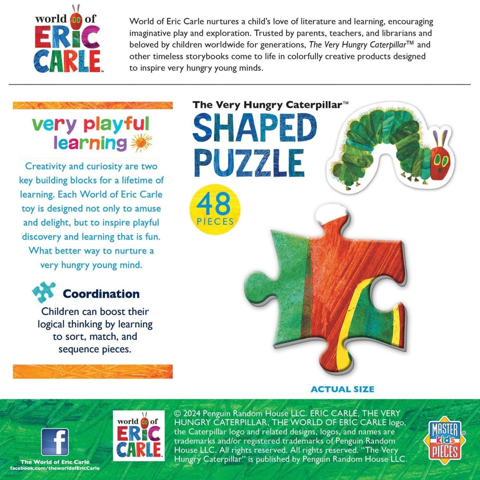 Masterpieces Puzzles World of Eric Carle - The Very Hungry Caterpillar Shaped Puzzle 48 Pieces