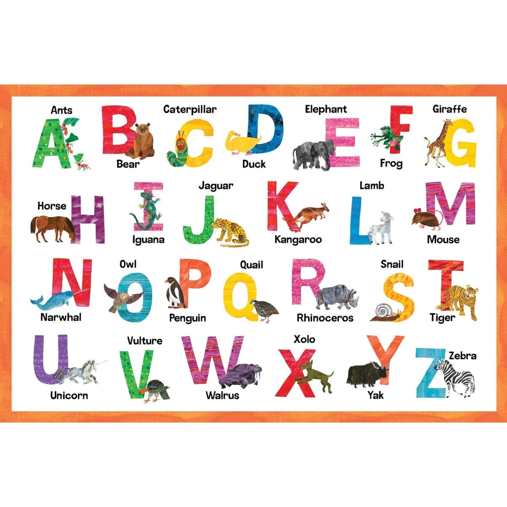 Masterpieces Puzzles World of Eric Carle - Giant Alphabet Floor Puzzle 48 Pieces
