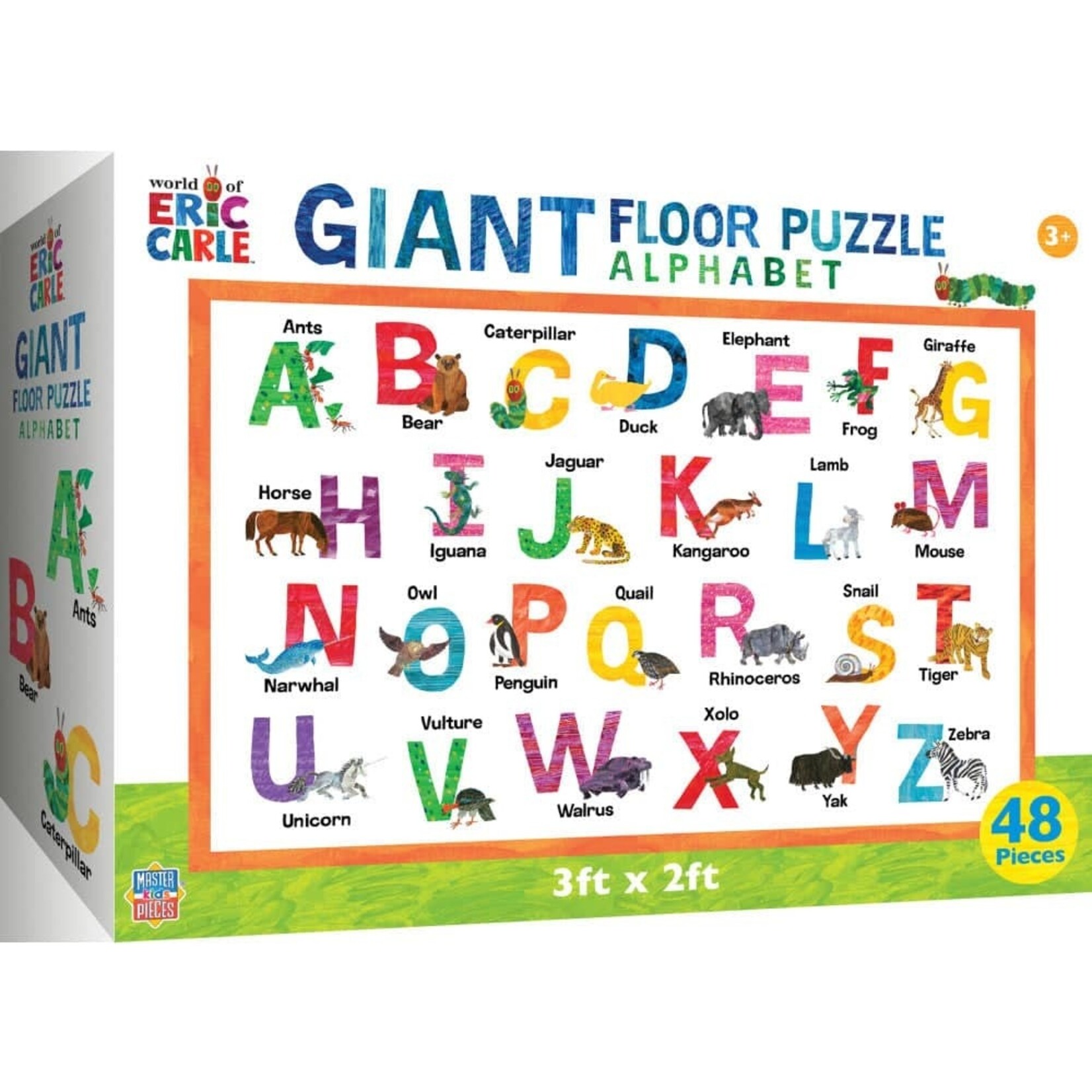 Masterpieces Puzzles World of Eric Carle - Giant Alphabet Floor Puzzle 48 Pieces