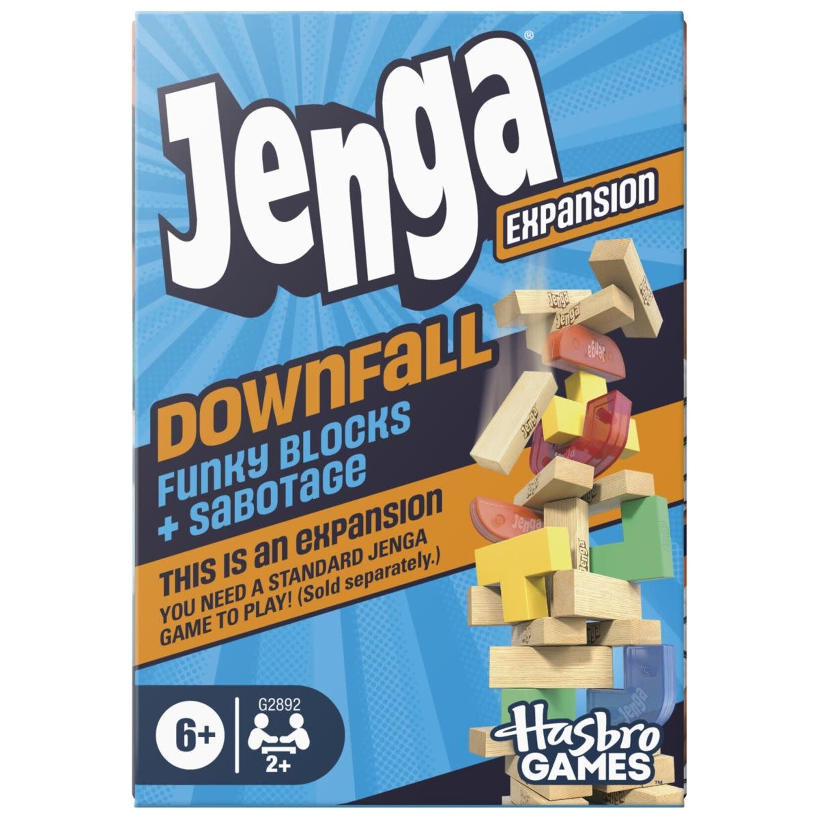 Hasbro Gaming Jenga Downfall Expansion