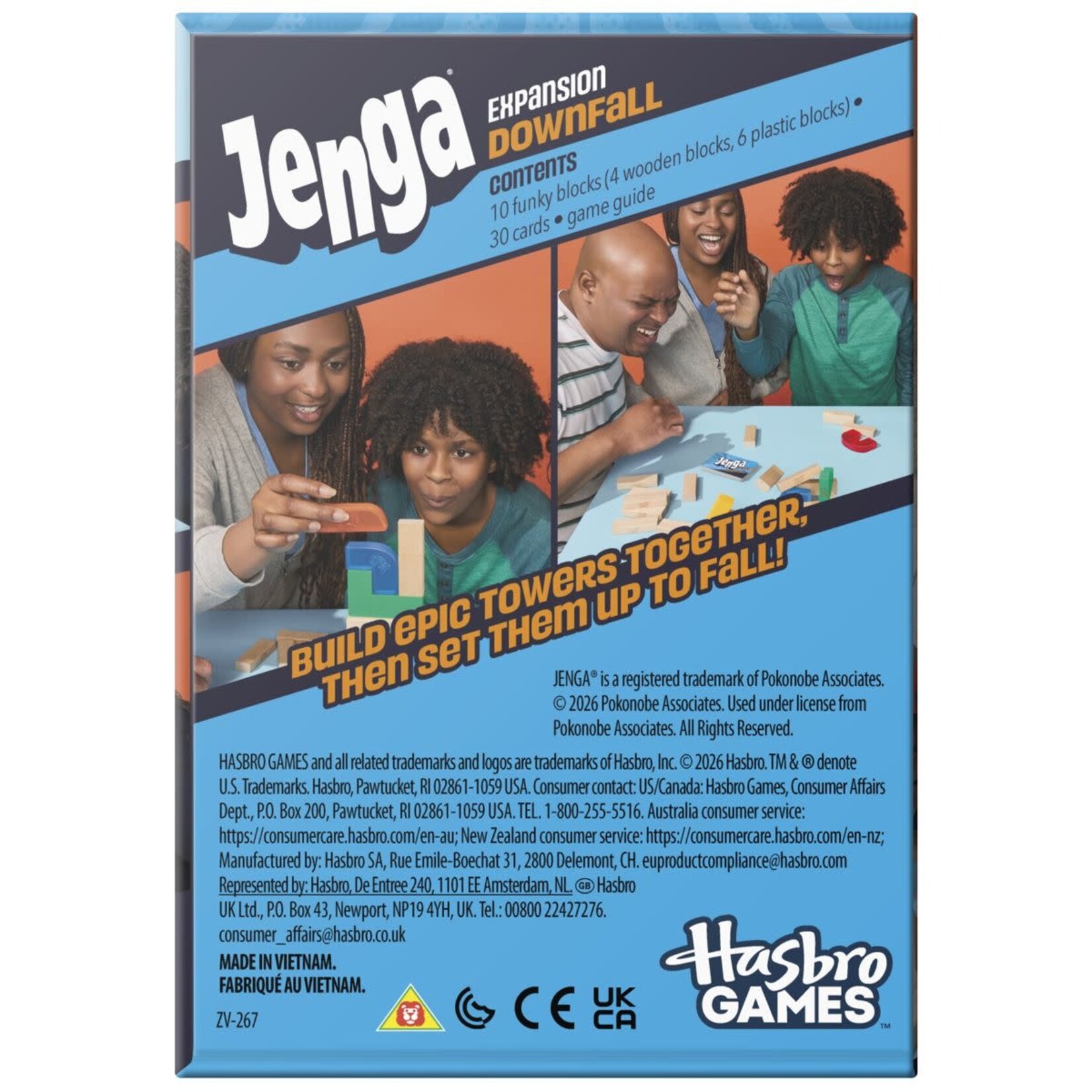 Hasbro Gaming Jenga Downfall Expansion