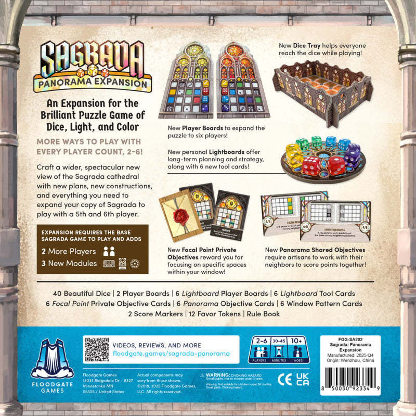Floodgate Games Sagrada: Panorama Expansion