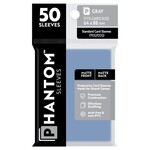 Phantom Sleeves Gray Sleeves (64mm x 88mm) - Matte/Matte (50)
