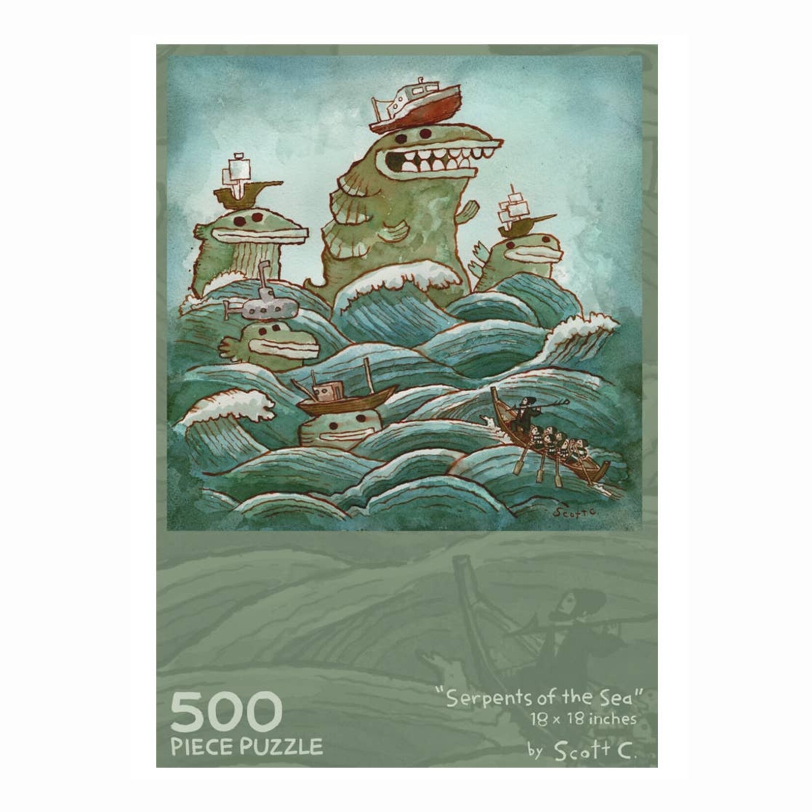 The Scott C Shop Sea Serpent 500 Piece Puzzle