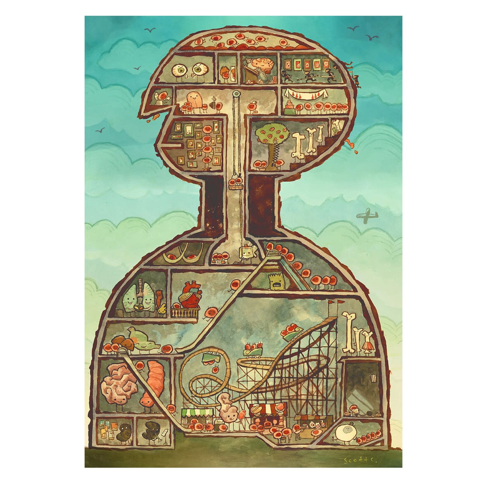 The Scott C Shop Body House 1000 Piece Puzzle