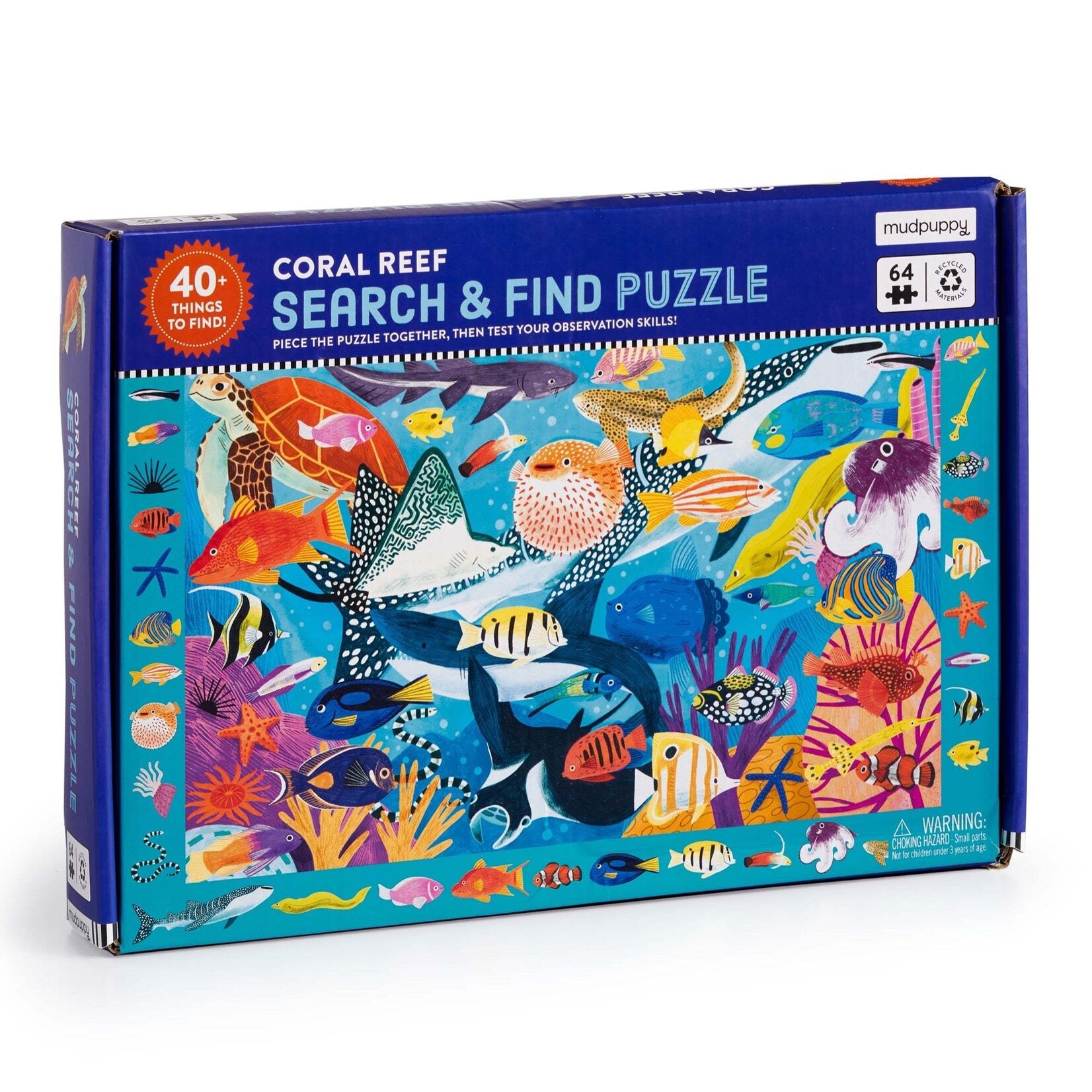 Mudpuppy Search & Find 64 Piece Puzzle - Coral Reef