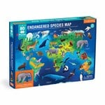 Mudpuppy Geography Puzzle - Endangered Species Around the World 80 Piece Puzzle