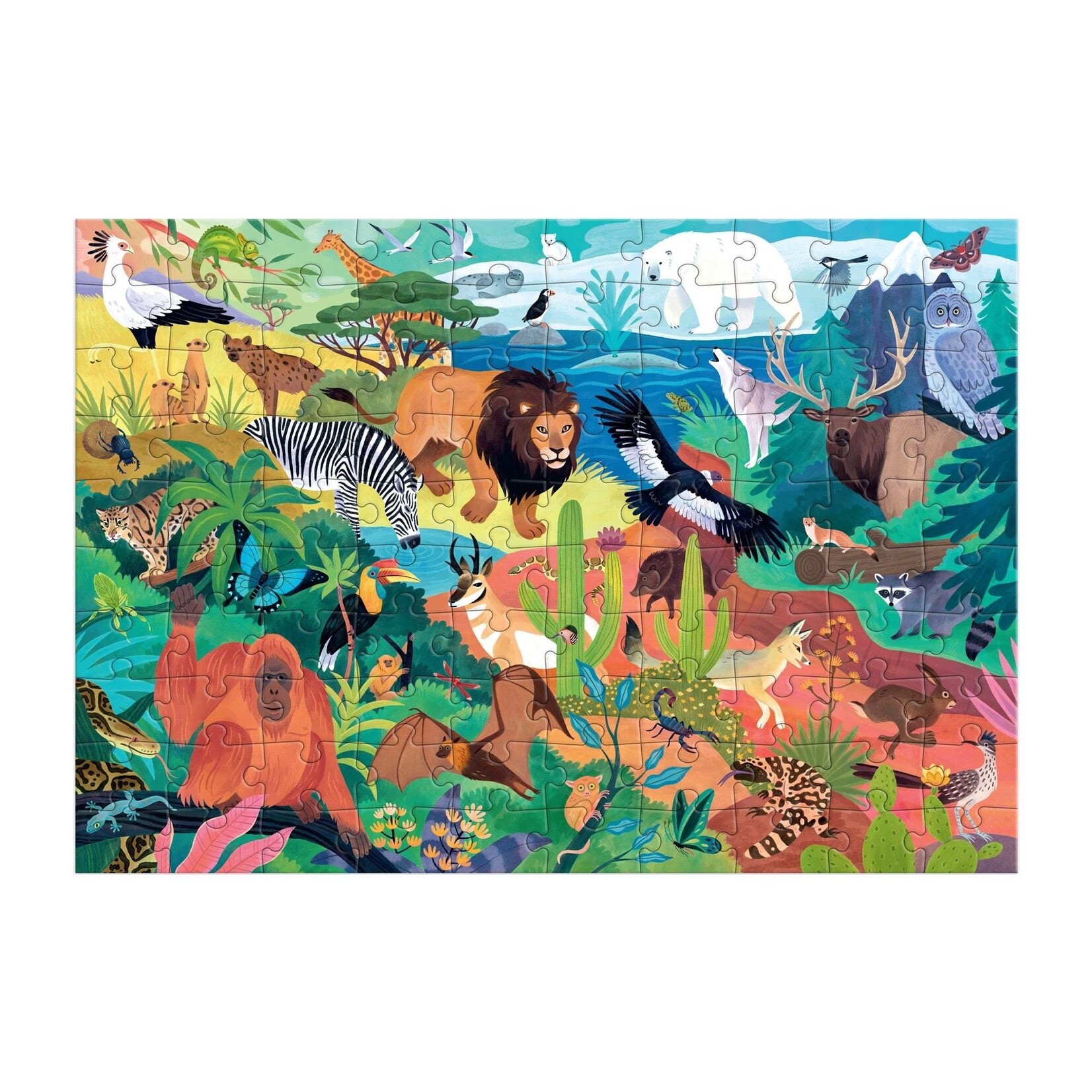 Mudpuppy Animals of the World 100 Piece Puzzle