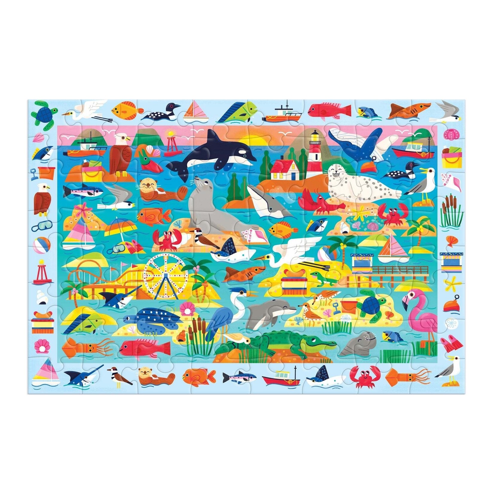 Mudpuppy Search & Find 64 Piece Puzzle - At the Seaside