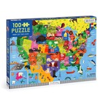 Mudpuppy Map of the USA 100 Piece Puzzle