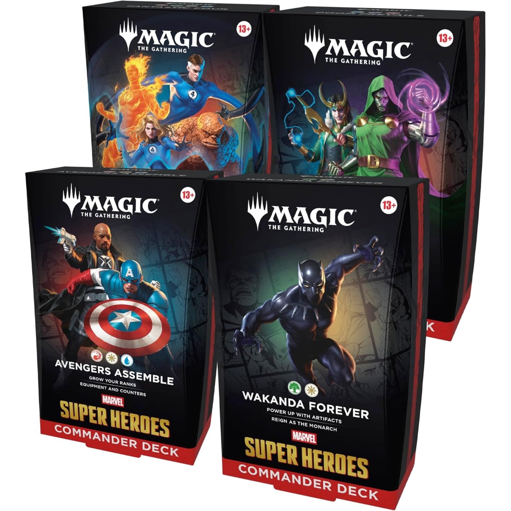 Wizards of the Coast PREORDER Marvel's Super Heroes Commander Decks Bundle
