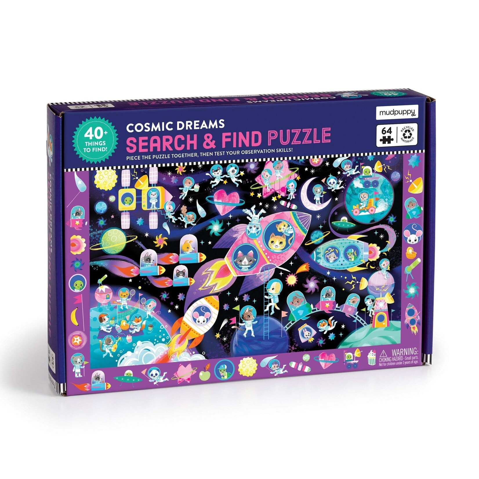 Mudpuppy Search & Find 64 Piece Puzzle - Cosmic Dreams